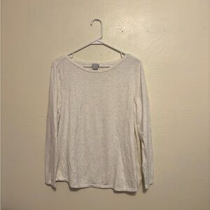 Chico's Off-White Crew Neck Sweater